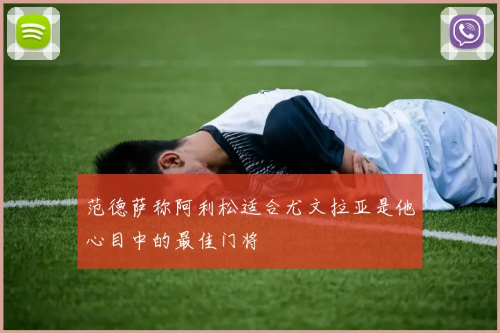 范德萨称阿利松适合尤文拉亚是他心目中的最佳门将